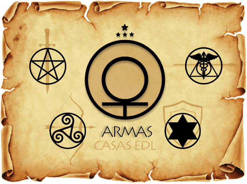 Casas EDL – Armas (Ka, Hu, Ra, Ptah)