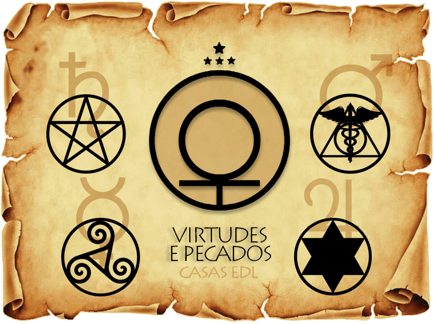 Casas EDL – Virtudes e Pecados (Ka, Hu, Ra, Ptah)